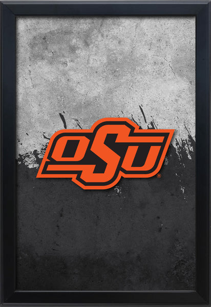 Oklahoma State University Backlit LED Light Up Wall Sign | NCAA College Team Backlit LED Framed Lite Up Wall Decor