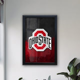 Ohio State University Backlit LED Light Up Wall Sign | NCAA College Team Backlit LED Framed Lite Up Wall Decor