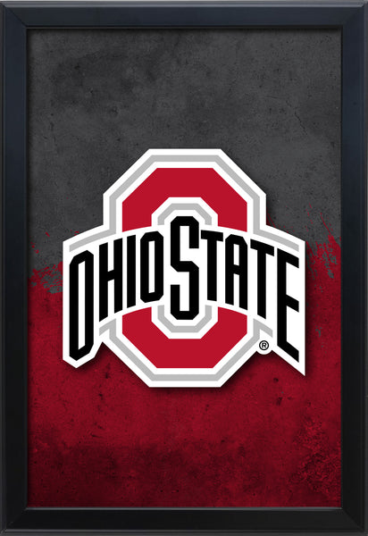 Ohio State University Backlit LED Light Up Wall Sign | NCAA College Team Backlit LED Framed Lite Up Wall Decor