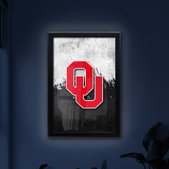 Oklahoma University Backlit LED Light Up Wall Sign | NCAA College Team Backlit LED Framed Lite Up Wall Decor