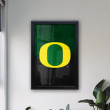 University of Oregon Ducks Backlit LED Light Up Wall Sign | NCAA College Team Backlit LED Framed Lite Up Wall Decor