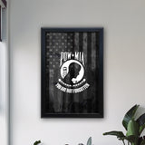 P.O.W. Backlit LED Light Up Wall Sign | P.O.W. Backlit LED Framed Lite Up Wall Decor