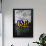 University of Pittsburgh Backlit LED Light Up Wall Sign | NCAA College Team Backlit LED Framed Lite Up Wall Decor