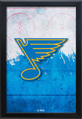 St Louis Blues Backlit LED Light Up Wall Sign | NHL Hockey Team Backlit LED Framed Lite Up Wall Decor Art
