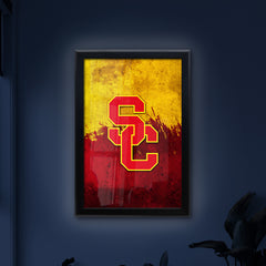 University of Southern California Backlit LED Light Up Wall Sign | NCAA College Team Backlit LED Framed Lite Up Wall Decor