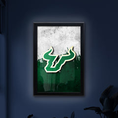 University of South Florida Backlit LED Light Up Wall Sign | NCAA College Team Backlit LED Framed Lite Up Wall Decor