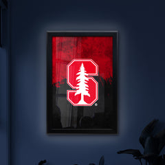 Stanford University Backlit LED Light Up Wall Sign | NCAA College Team Backlit LED Framed Lite Up Wall Decor