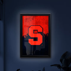 Syracuse University Backlit LED Light Up Wall Sign | NCAA College Team Backlit LED Framed Lite Up Wall Decor