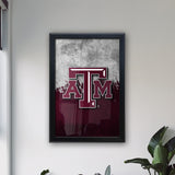 Texas A&M Backlit LED Light Up Wall Sign | NCAA College Team Backlit LED Framed Lite Up Wall Decor