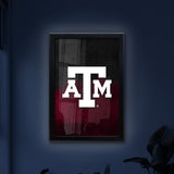 Texas A&M Backlit LED Light Up Wall Sign | NCAA College Team Backlit LED Framed Lite Up Wall Decor
