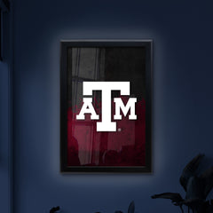 Texas A&M Backlit LED Light Up Wall Sign | NCAA College Team Backlit LED Framed Lite Up Wall Decor