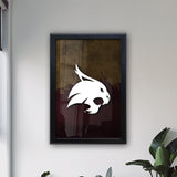 Texas State University Backlit LED Light Up Wall Sign | NCAA College Team Backlit LED Framed Lite Up Wall Decor