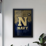 US Naval Academy Backlit LED Light Up Wall Sign | NCAA College Team Backlit LED Framed Lite Up Wall Decor