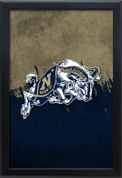 US Naval Academy Backlit LED Light Up Wall Sign | NCAA College Team Backlit LED Framed Lite Up Wall Decor