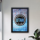 Utah Hockey Club Backlit LED Light Up Wall Sign | NHL Hockey Team Backlit LED Framed Lite Up Wall Decor Art