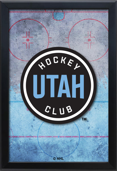 Utah Hockey Club Backlit LED Light Up Wall Sign | NHL Hockey Team Backlit LED Framed Lite Up Wall Decor Art