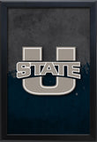 Utah State University Backlit LED Light Up Wall Sign | NCAA College Team Backlit LED Framed Lite Up Wall Decor