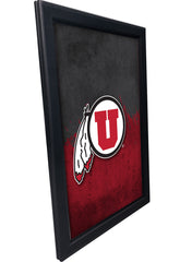 University of Utah Backlit LED Light Up Wall Sign | NCAA College Team Backlit LED Framed Lite Up Wall Decor