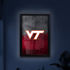Virginia Tech University Backlit LED Light Up Wall Sign | NCAA College Team Backlit LED Framed Lite Up Wall Decor