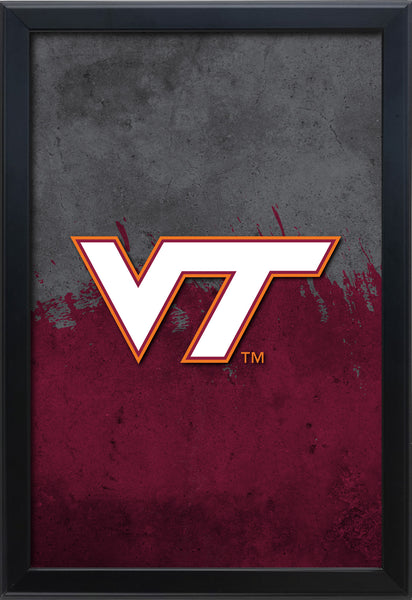 Virginia Tech University Backlit LED Light Up Wall Sign | NCAA College Team Backlit LED Framed Lite Up Wall Decor