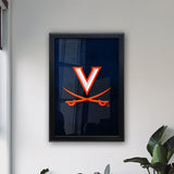 University of Virginia Backlit LED Light Up Wall Sign | NCAA College Team Backlit LED Framed Lite Up Wall Decor