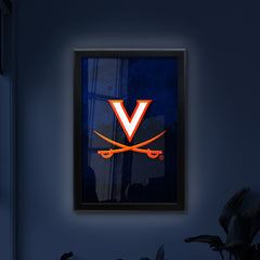 University of Virginia Backlit LED Light Up Wall Sign | NCAA College Team Backlit LED Framed Lite Up Wall Decor