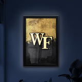 Wake Forest University Backlit LED Light Up Wall Sign | NCAA College Team Backlit LED Framed Lite Up Wall Decor