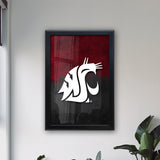 Washington State University Backlit LED Light Up Wall Sign | NCAA College Team Backlit LED Framed Lite Up Wall Decor