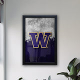 University of Washington Backlit LED Light Up Wall Sign | NCAA College Team Backlit LED Framed Lite Up Wall Decor