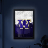 University of Washington Backlit LED Light Up Wall Sign | NCAA College Team Backlit LED Framed Lite Up Wall Decor