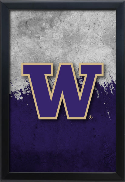 University of Washington Backlit LED Light Up Wall Sign | NCAA College Team Backlit LED Framed Lite Up Wall Decor