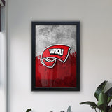 Western Kentucky University Backlit LED Light Up Wall Sign | NCAA College Team Backlit LED Framed Lite Up Wall Decor