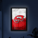 Western Kentucky University Backlit LED Light Up Wall Sign | NCAA College Team Backlit LED Framed Lite Up Wall Decor