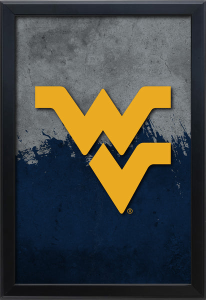 West Virginia University Backlit LED Light Up Wall Sign | NCAA College Team Backlit LED Framed Lite Up Wall Decor