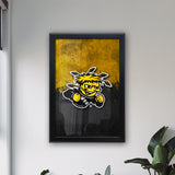 Wichita State University Backlit LED Light Up Wall Sign | NCAA College Team Backlit LED Framed Lite Up Wall Decor