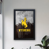 University of Wyoming Backlit LED Light Up Wall Sign | NCAA College Team Backlit LED Framed Lite Up Wall Decor