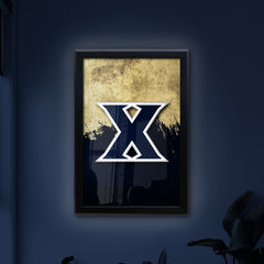 Xavier Backlit LED Light Up Wall Sign | NCAA College Team Backlit LED Framed Lite Up Wall Decor