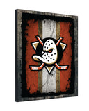 Anaheim Ducks Barn Wood Wall Art Decor Canvas