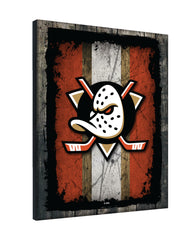 Anaheim Ducks Barn Wood Wall Art Decor Canvas