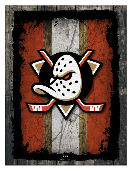 Anaheim Ducks Barn Wood Wall Art Decor Canvas