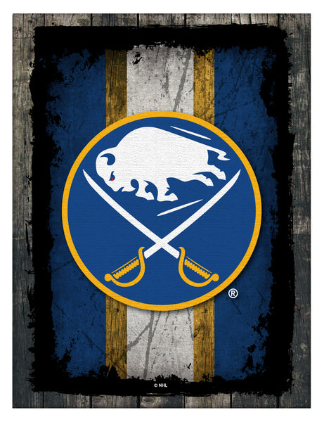 Buffalo Sabres Barn Wood Wall Art Decor Canvas