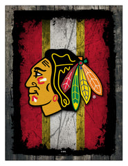 Chicago Blackhawks Barn Wood Wall Art Decor Canvas