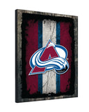 Colorado Avalanche Barn Wood Wall Art Decor Canvas