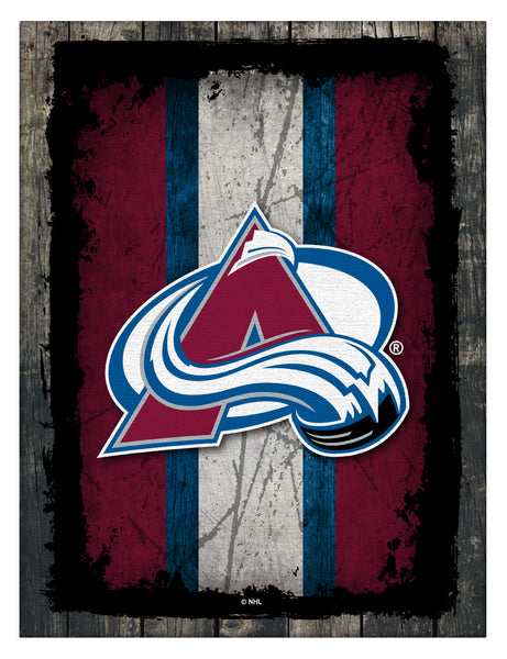 Colorado Avalanche Barn Wood Wall Art Decor Canvas
