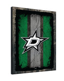 Dallas Stars Barn Wood Wall Art Decor Canvas