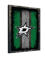 Dallas Stars Barn Wood Wall Art Decor Canvas