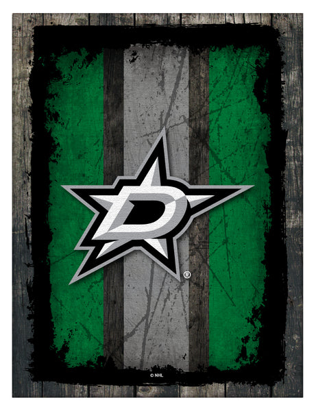 Dallas Stars Barn Wood Wall Art Decor Canvas