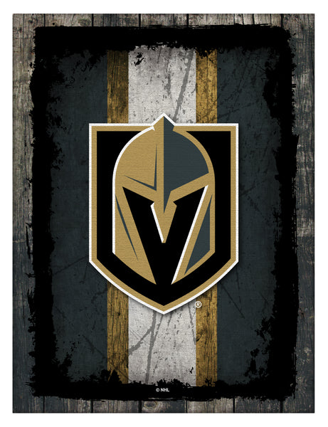 Vegas Golden Knights Barn Wood Wall Art Decor Canvas