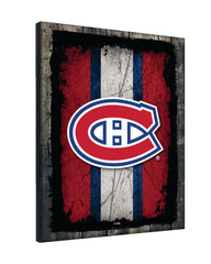 Montreal Canadiens Barn Wood Wall Art Decor Canvas