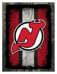 New Jersey Devils Barn Wood Wall Art Decor Canvas